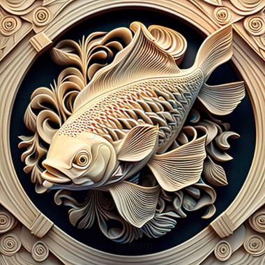 3D модель Жемчужная рыба (STL)